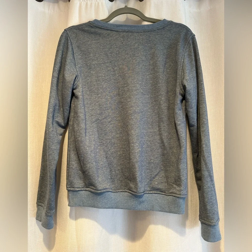 Lulu's Rhythm Blue Long Sleeve Sweatshirt - Picture 2 of 6